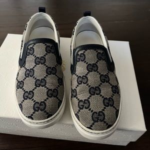 Authentic Gucci Kids Slip On Sneakers